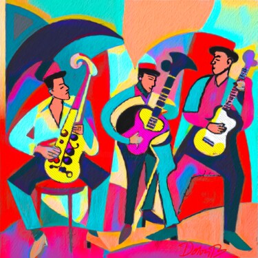 Un trio jazz band très coloré